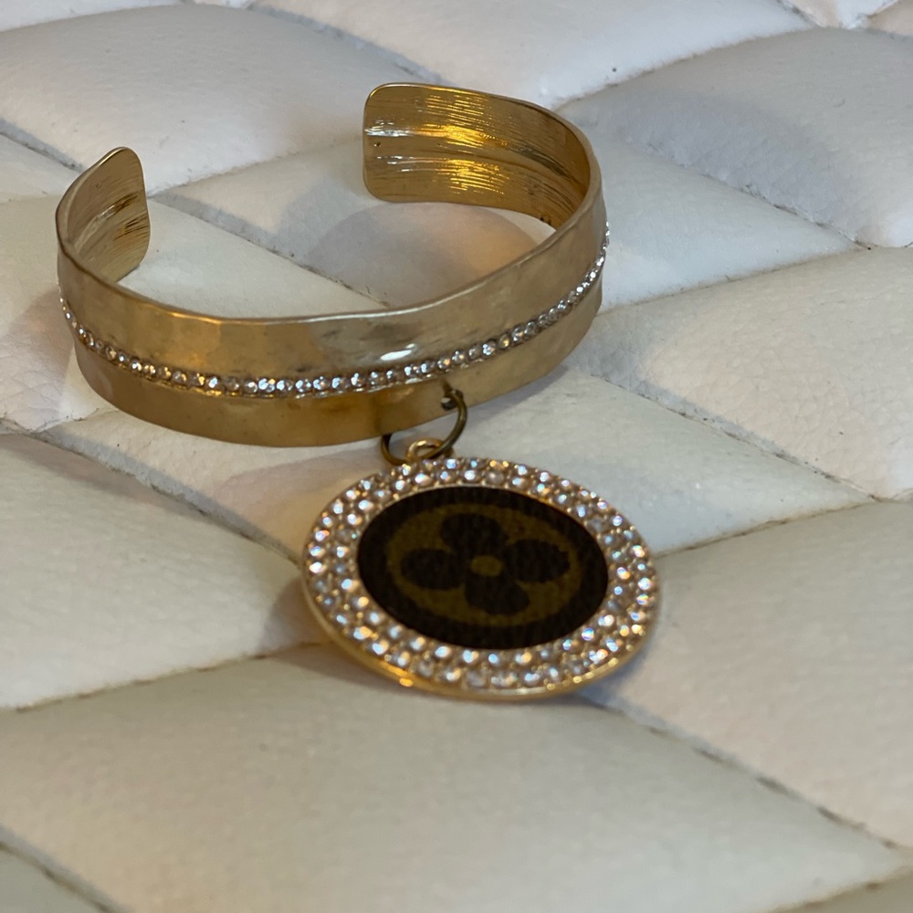 Gold Upcycled Cuff Bracelet